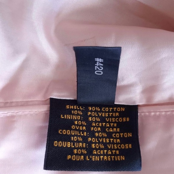 Cole Haan City Cream Color LightWeight Button Up Jacket Size 6 - Picture 9 of 9